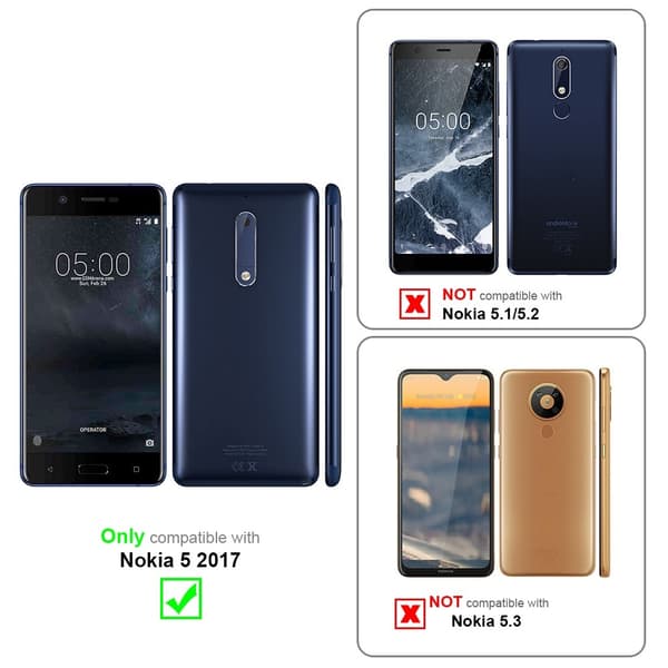 Nokia 5 2017 Karkaistu lasi / Suojalasi näytönsuoja Fullscreen Armour Film näytön suojakalvo 9H kovuudella ja 3D Touch