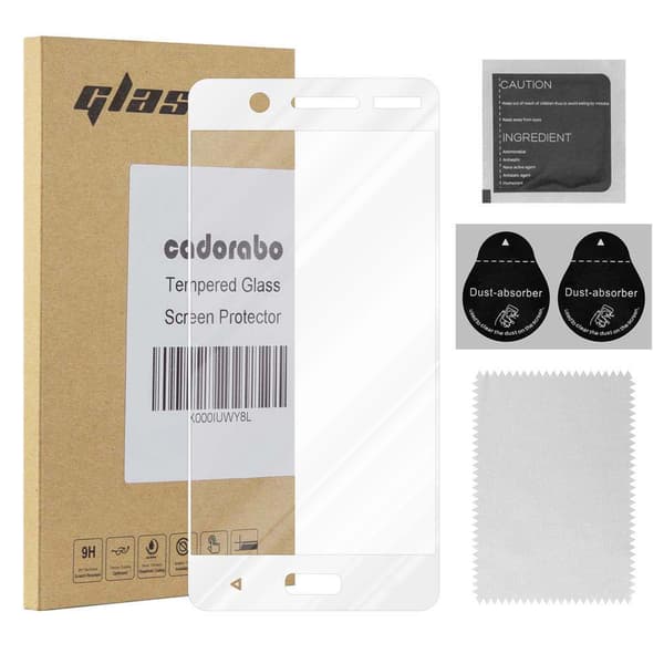 Skærmbeskytter Nokia 5 2017 Beskyttelsesglas TRANSPARENT med HVID