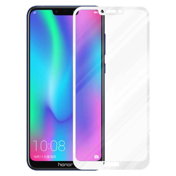 Skjermbeskytter Skärmskyddtil til Honor 8C Herdet Skjermglass Full Skjerm