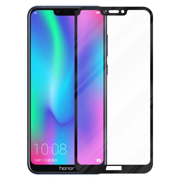 Skjermbeskytter Skärmskyddtil til Honor 8C Herdet Skjermglass Full Skjerm