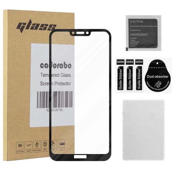 Skjermbeskytter Skärmskyddtil til Honor 8C Herdet Skjermglass Full Skjerm