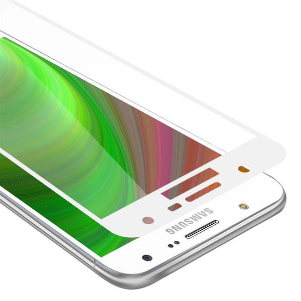 Samsung Galaxy J7 2015 Karkaistu lasi / Suojalasi näytönsuoja Fullscreen Armour Film näytön suojakalvo 9H kovuudella ja 3D Touch LÄPINÄVÄ, VALKOINEN