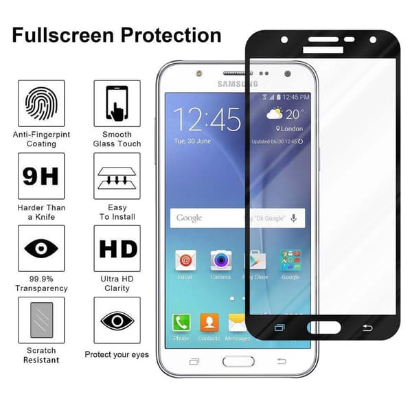 Samsung Galaxy J7 2015 Karkaistu lasi / Suojalasi näytönsuoja Fullscreen Armour Film näytön suojakalvo 9H kovuudella ja 3D Touch