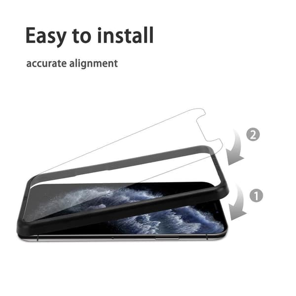 3x Skjermbeskytter Skärmskyddtil til iPhone 11 PRO MAX Herdet Skjermglass med monteringshjelp