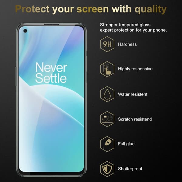 3x OnePlus Nord 2T Karkaistu lasi / Suojalasi näytönsuoja Suojakalvo 9H kovuudella ja 3D Touch -yhteensopivuudella