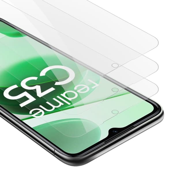 3x Skjermbeskytter Skärmskyddtil til Realme C35 / Narzo 50A PRIME Herdet Skjermglass