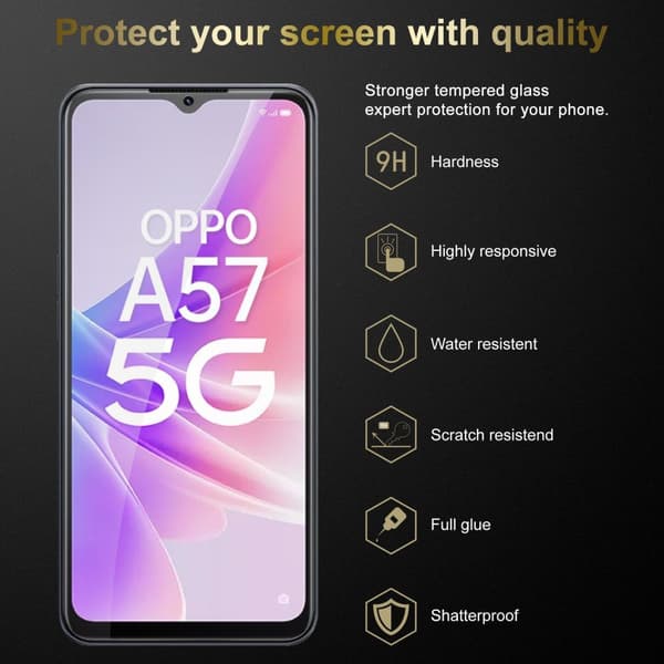 Oppo A57 5G / A77 5G / Realme V23 3x Skærmbeskytter Beskyttelsesglas