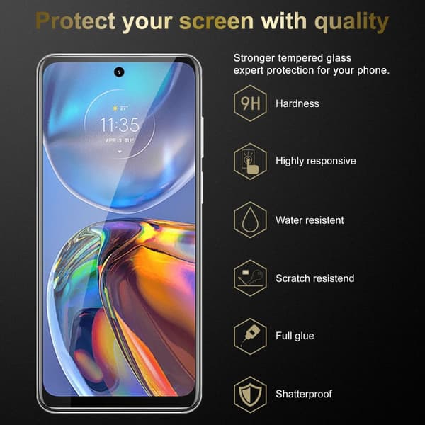 Motorola MOTO E32 4G / E32S 3x Skærmbeskytter Beskyttelsesglas