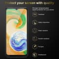 Pikkukuva 2 / 7: 3x Samsung Galaxy A04s Karkaistu lasi / Suojalasi näytönsuoja Suojakalvo 9H kovuudella ja 3D Touch -yhteensopivuudella