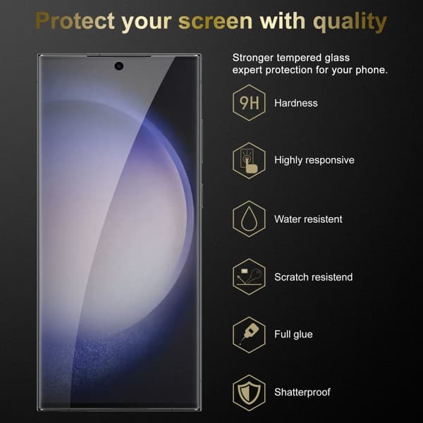 Samsung Galaxy S23 ULTRA 3x Skärmskydd Skyddsglas Skyddsfilm Härdat (Tempered)-glas för skydd
