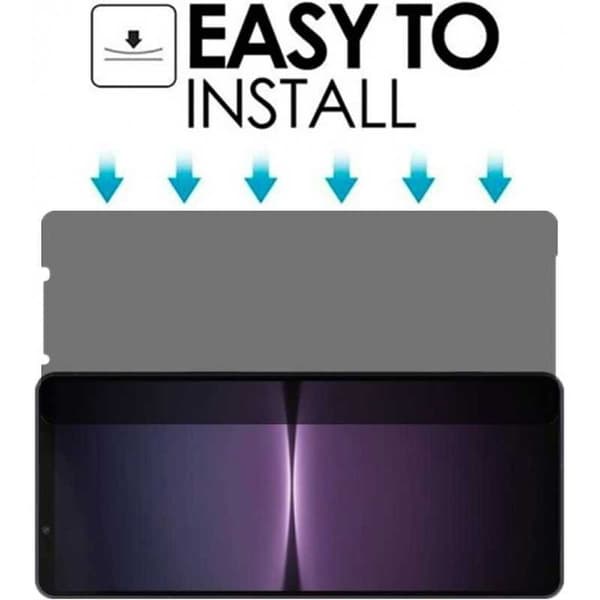 Xperia 10 V Privacy Härdat glas 0.26mm 3D 9H