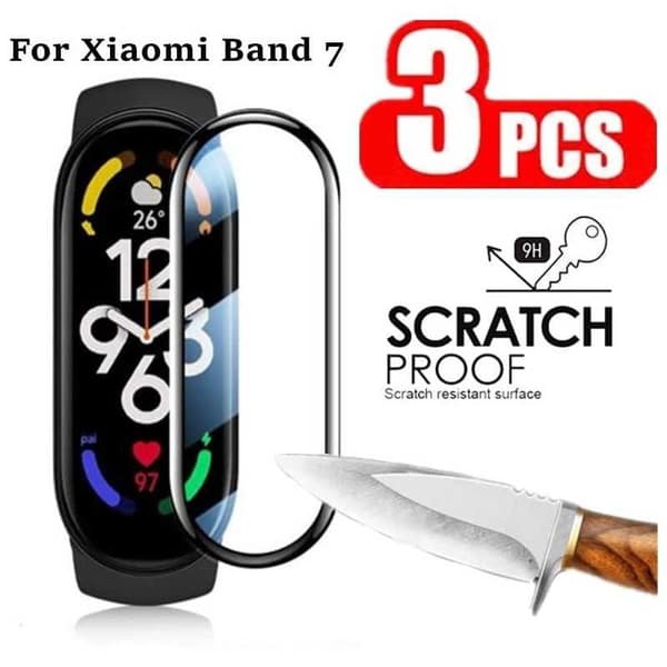 2-PACK Xiaomi Mi Band 7 / 7 NFC FullFrame 3D Härdat Glas 0.2mm 9H