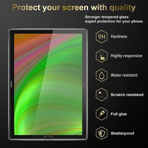 Huawei MediaPad M5 / M5 PRO (10.8 Tulli) Karkaistu lasi / Suojalasi Suojakalvo näytönsuoja suojalasi 9H kovuudella ja 3D-kosketusyhteensopivuudella