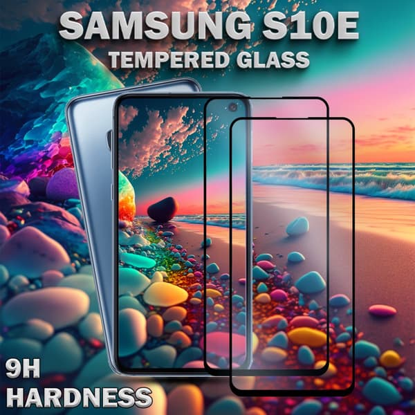 2-Pack Samsung Galaxy S10E - Härdat Glas 9H – Super kvalitet 3D Skärmskydd