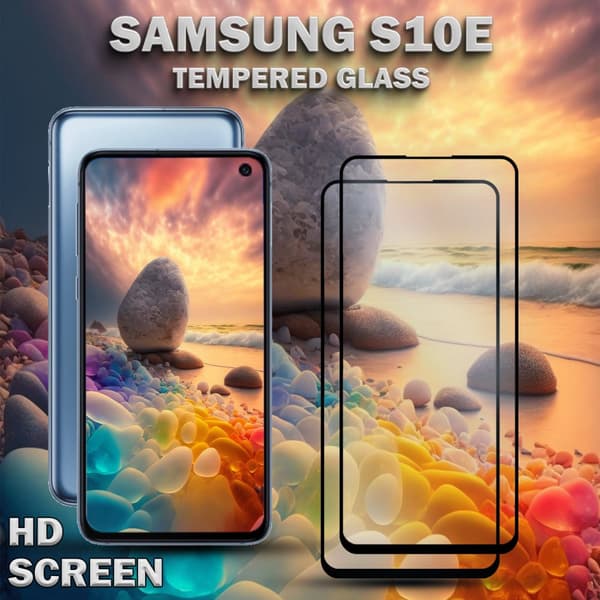 2-Pack Samsung Galaxy S10E - Härdat Glas 9H – Super kvalitet 3D Skärmskydd