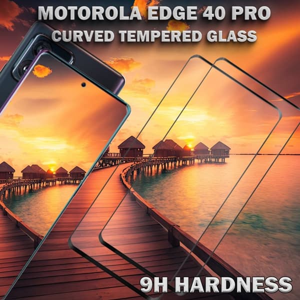 2-Pack Motorola EDGE 40 Pro - Härdat Glas 9H - Super kvalitet 3D Skärmskydd