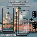 Miniatyrbild 2 av 5: 2-Pack Samsung A03s Skärmskydd & 2-Pack linsskydd - Härdat Glas 9H - Super kvalitet 3D