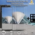 Miniatyrbild 1 av 5: 2-Pack Samsung S21 Ultra (5G) Skärmskydd & 1-Pack linsskydd - Härdat Glas 9H - Super kvalitet 3D