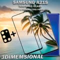 Miniatyrbild 4 av 5: 1-Pack Samsung A21s Skärmskydd & 1-Pack linsskydd - Härdat Glas 9H - Super kvalitet 3D