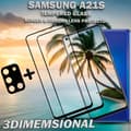 Miniatyrbild 4 av 5: 2-Pack Samsung A21s Skärmskydd & 1-Pack linsskydd - Härdat Glas 9H - Super kvalitet 3D