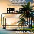 Miniatyrbild 5 av 5: 2-Pack Samsung A51 Skärmskydd & 2-Pack linsskydd - Härdat Glas 9H - Super kvalitet 3D