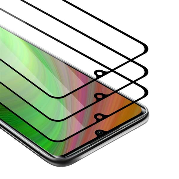 Xiaomi Mi NOTE 10 LITE 3x Skyddsglas Skärmskydd Skyddsfilm Härdat (Tempered)-glas för skydd Full Cover