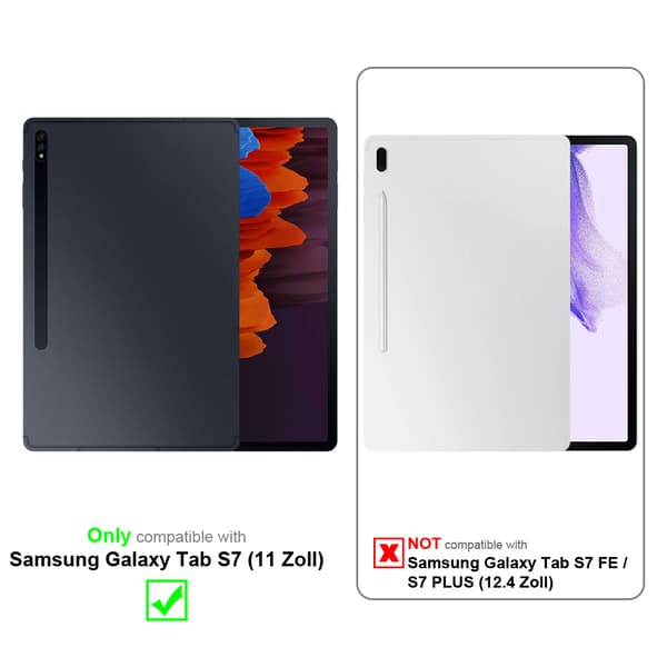 3x Skjermbeskytter Skärmskyddtil til Samsung Galaxy Tab S7 (11 Toll) Herdet Skjermglass Nettbrett