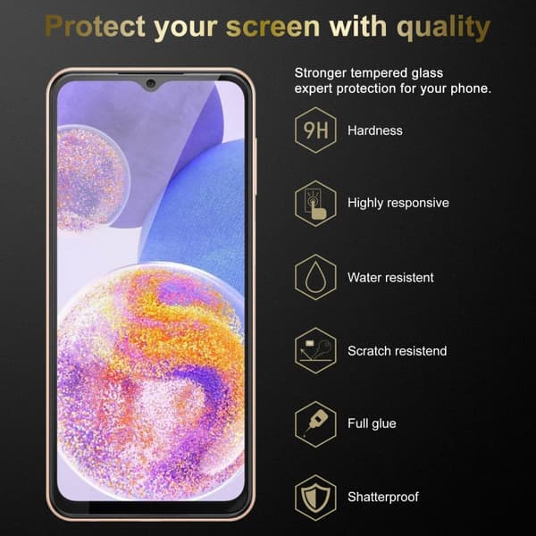 Samsung Galaxy A23 4G 3x Skärmskydd Skyddsglas Skyddsfilm Härdat (Tempered)-glas för skydd