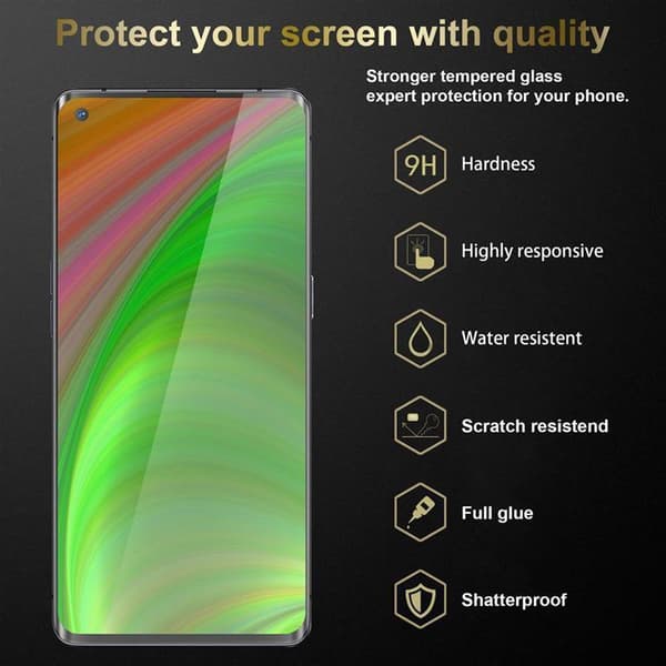 Skjermbeskytter Skärmskyddtil til Oppo FIND X2 Herdet Skjermglass