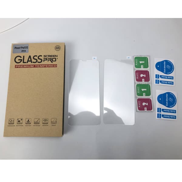 INF Skärmskydd iPhone 11 Pro, iPhone X, iPhone XS härdat glas 2-pack