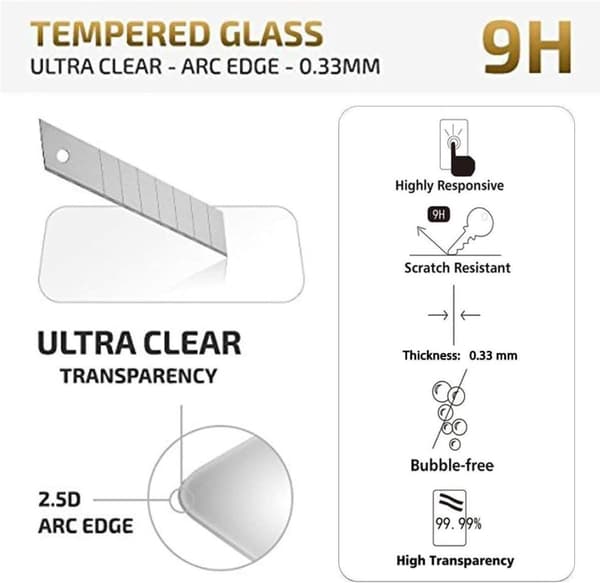 INF Skärmskydd iPhone 11 Pro, iPhone X, iPhone XS härdat glas 2-pack