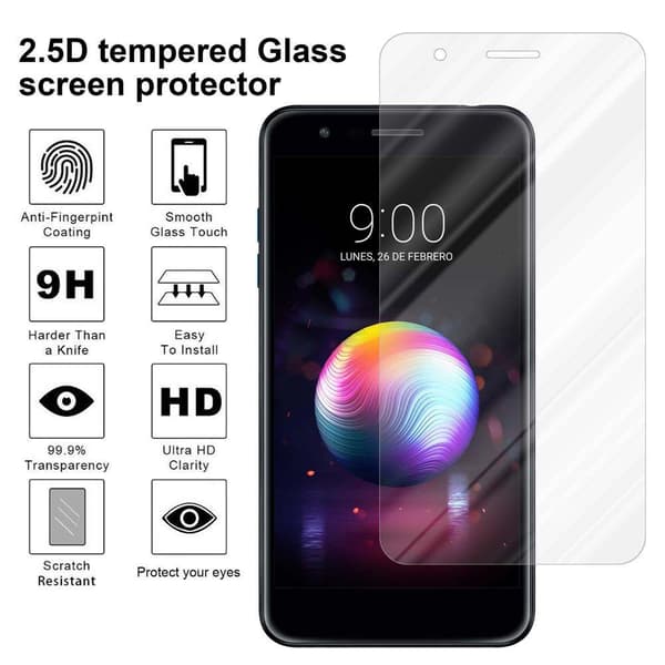 Skjermbeskytter Skärmskyddtil til LG K10 2018 / K11 / K11 PLUS Herdet Skjermglass