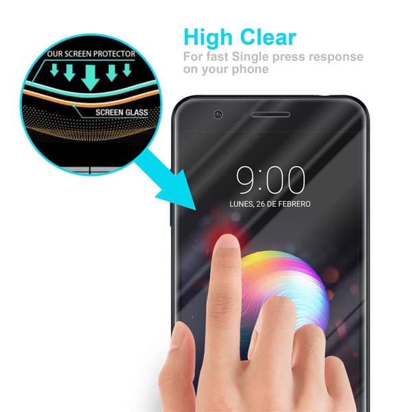Skjermbeskytter Skärmskyddtil til LG K10 2018 / K11 / K11 PLUS Herdet Skjermglass