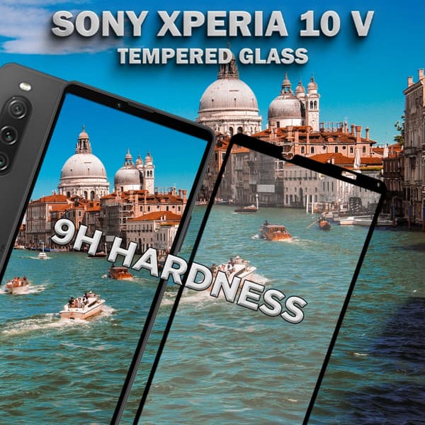 Sony Xperia 10 V - Härdat Glas 9H - Super Kvalitet 3D Skärmskydd