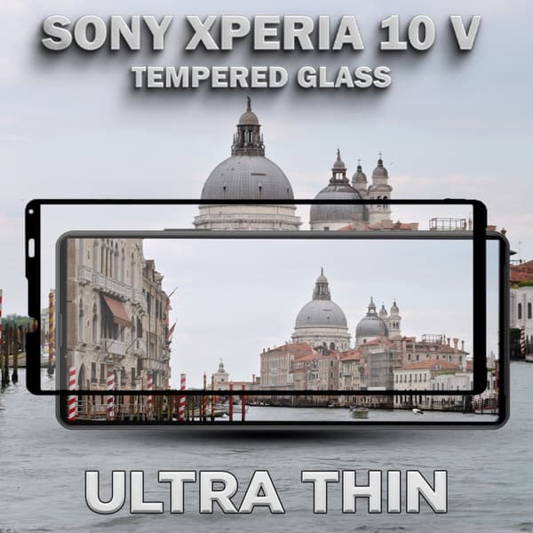 Sony Xperia 10 V - Härdat Glas 9H - Super Kvalitet 3D Skärmskydd