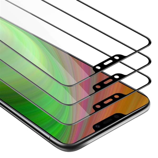 Vivo Y83 3x Skyddsglas Skärmskydd Skyddsfilm Härdat (Tempered)-glas för skydd Full Cover