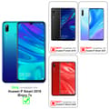 Miniatyrbild 2 av 8: Huawei P SMART 2018 / Enjoy 7S 3x Skyddsglas Skärmskydd Skyddsfilm Härdat (Tempered)-glas för skydd Full Cover