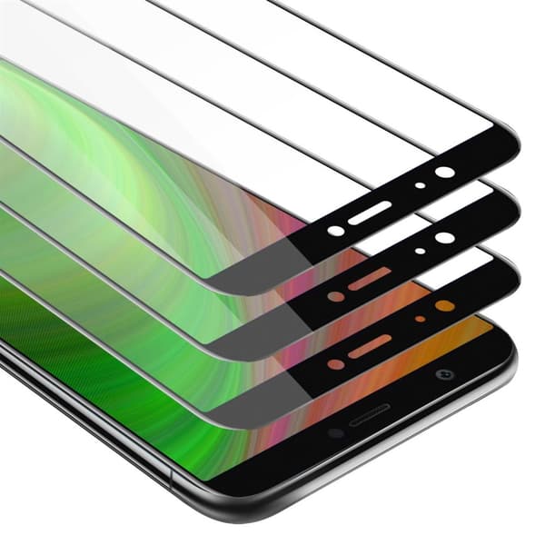 Huawei P SMART 2018 / Enjoy 7S 3x Skyddsglas Skärmskydd Skyddsfilm Härdat (Tempered)-glas för skydd Full Cover