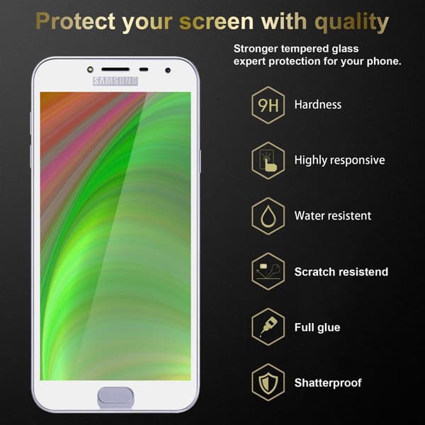 Samsung Galaxy J4 2018 3x Skærmbeskytter Beskyttelsesglas