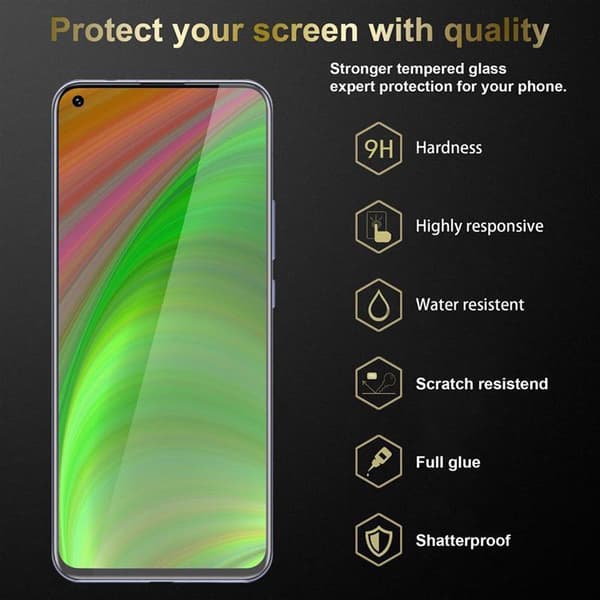 3x Huawei NOVA 7 5G Karkaistu lasi / Suojalasi näytönsuoja Suojakalvo 9H kovuudella ja 3D Touch -yhteensopivuudella