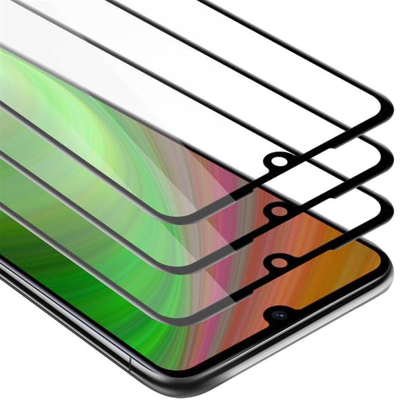 Xiaomi RedMi 7 3x Skærmbeskytter Beskyttelsesglas TRANSPARENT med SORT