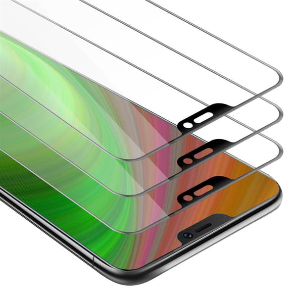 Vivo V9 3x Skyddsglas Skärmskydd Skyddsfilm Härdat (Tempered)-glas för skydd Full Cover