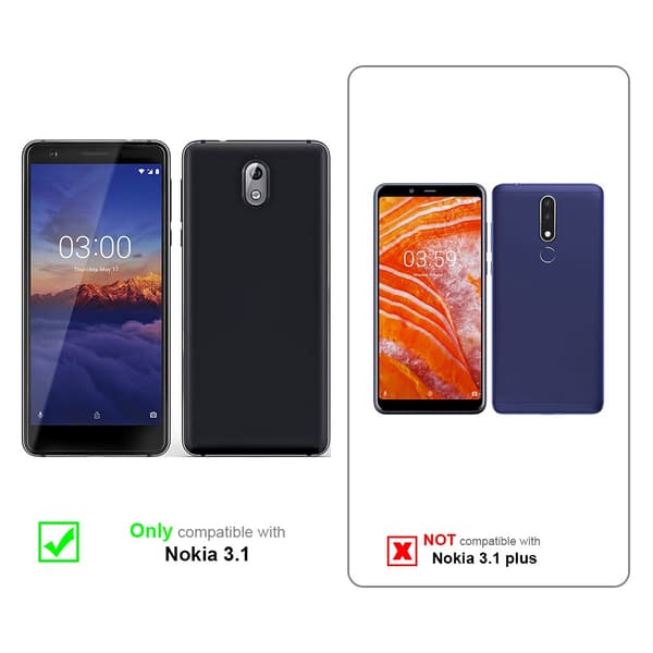 Nokia 3.1 3x Skärmskydd Skyddsglas Skyddsfilm Härdat (Tempered)-glas för skydd