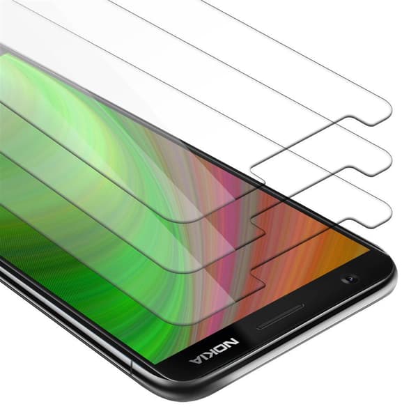 3x Skjermbeskytter Skärmskyddtil til Nokia 3.1 Herdet Skjermglass