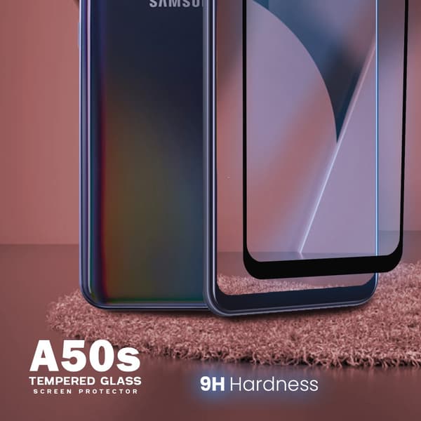 Samsung Galaxy A50s - Härdat Glas 9H - Super kvalitet 3D Skärmskydd