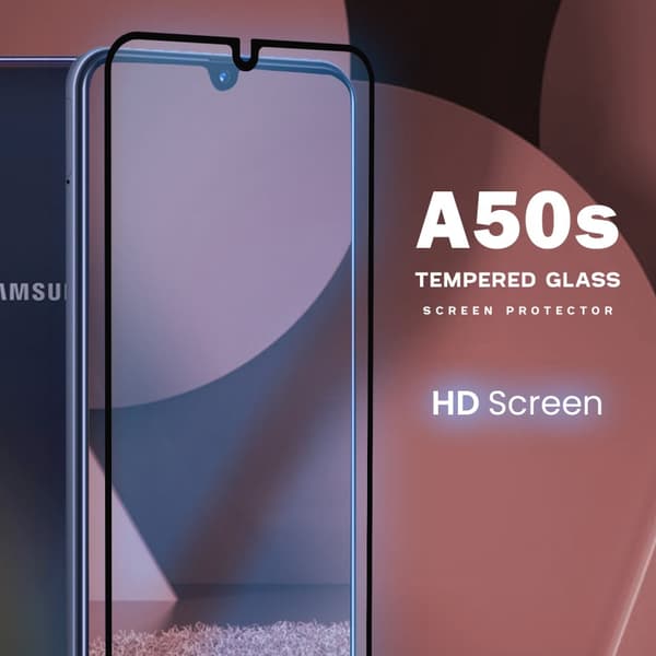 Samsung Galaxy A50s - Härdat Glas 9H - Super kvalitet 3D Skärmskydd