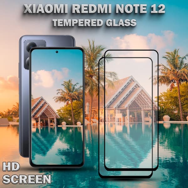 2-Pack Xiaomi Redmi Note 12 - Härdat Glas 9H-Super kvalitet 3D Skärmskydd