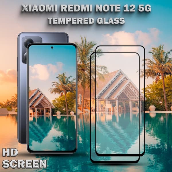 2-Pack Xiaomi Redmi Note 12 (5G) - Härdat Glas 9H-Super kvalitet 3D Skärmskydd