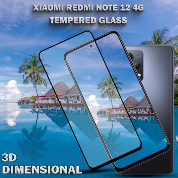 Xiaomi Redmi Note 12 (4G) - Härdat Glas 9H-Super kvalitet 3D Skärmskydd