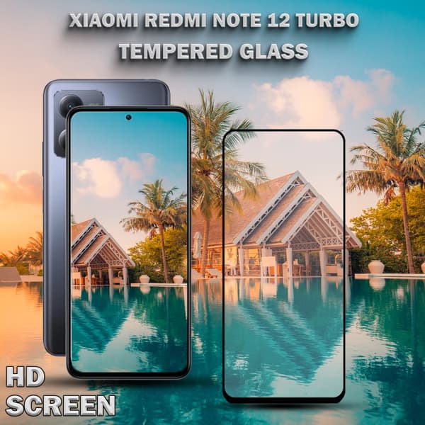 Xiaomi Redmi Note 12 Turbo - Härdat Glas 9H-Super kvalitet 3D Skärmskydd